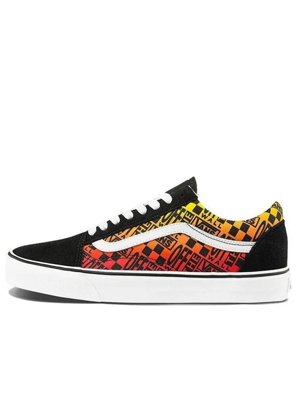 Кроссовки old skool 'logo flame' Vans — изображение 1 из 4, черный/оранжевый
