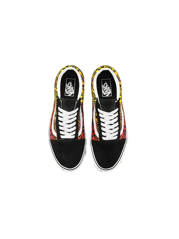 Кроссовки old skool 'logo flame' Vans — изображение 3 из 4, черный/оранжевый