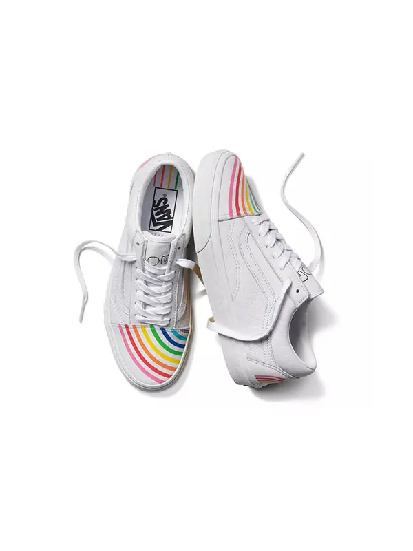 Кроссовки flour shop x old skool 'white' Vans — изображение 3 из 4, белый/мульти