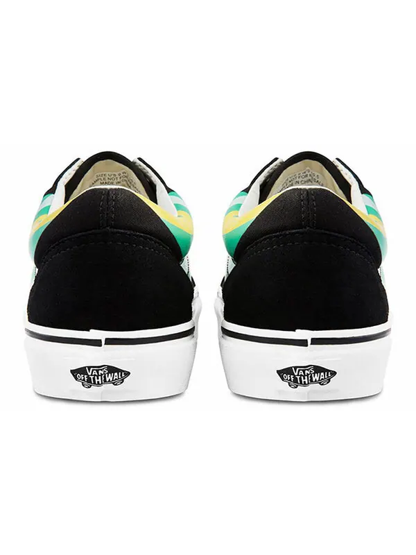 Кроссовки old skool black/multi-color Vans — изображение 4 из 4, черный/мульти