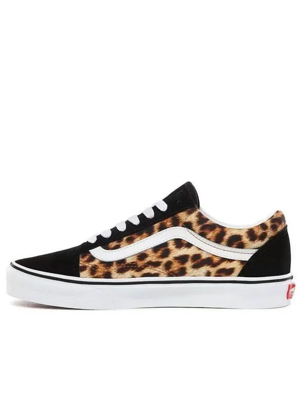Кроссовки old skool 'leopard' Vans — изображение 1 из 4, черный