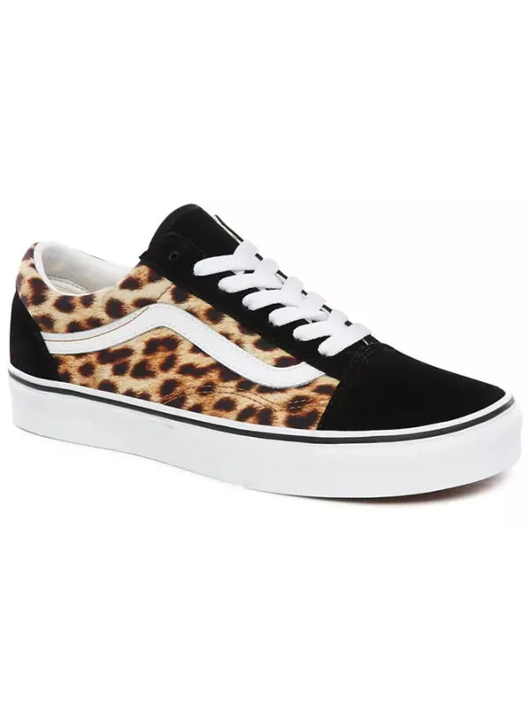 Кроссовки old skool 'leopard' Vans — изображение 3 из 4, черный