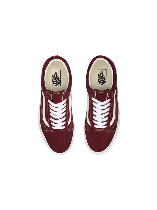Кроссовки suede old skool 'port royale' Vans — изображение 4 из 4, винный красный
