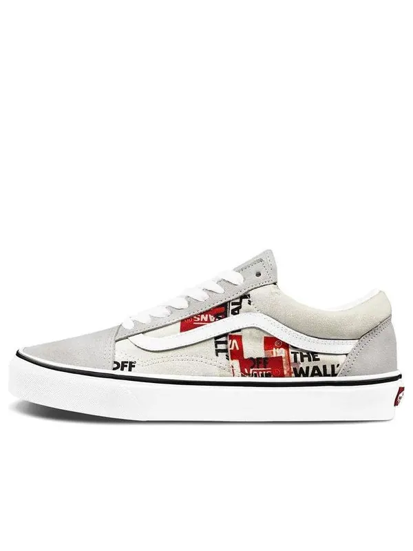 Кроссовки old skool 'packing tape - blanc de blanc' Vans — изображение 1 из 4, серый белый красный