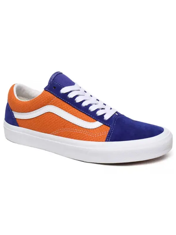 Кроссовки old skool 'p&c - royal blue apricot buff' Vans — изображение 3 из 4, оранжевый синий