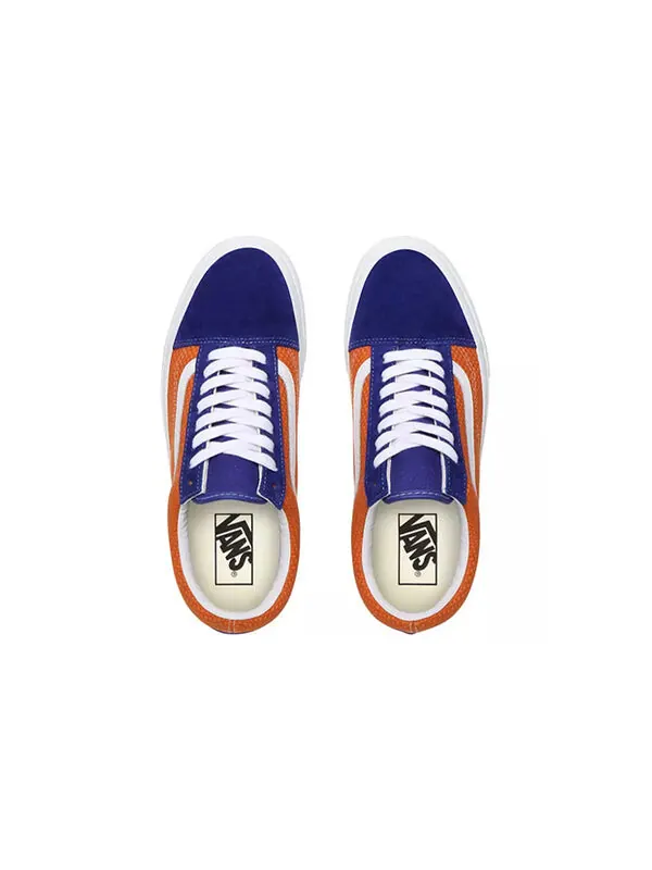 Кроссовки old skool 'p&c - royal blue apricot buff' Vans — изображение 4 из 4, оранжевый синий