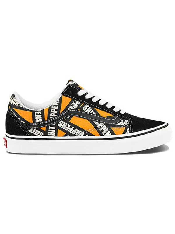 Кроссовки old skool alphabet black yellow 'black yellow' Vans — изображение 2 из 4, черный/желтый