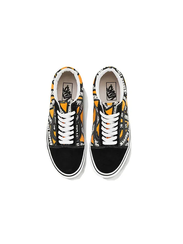Кроссовки old skool alphabet black yellow 'black yellow' Vans — изображение 3 из 4, черный/желтый