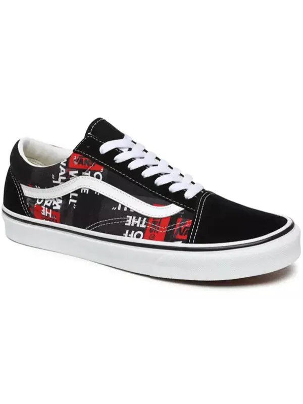 Кроссовки old skool 'packing tape - black' Vans — изображение 3 из 4, черный/красный