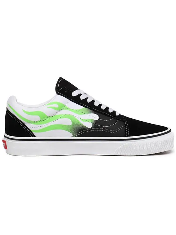 Кроссовки old skool 'flame black white' Vans — изображение 2 из 4, черный