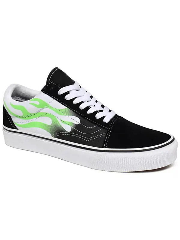 Кроссовки old skool 'flame black white' Vans — изображение 3 из 4, черный
