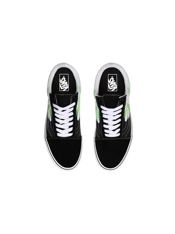 Кроссовки old skool 'flame black white' Vans — изображение 4 из 4, черный