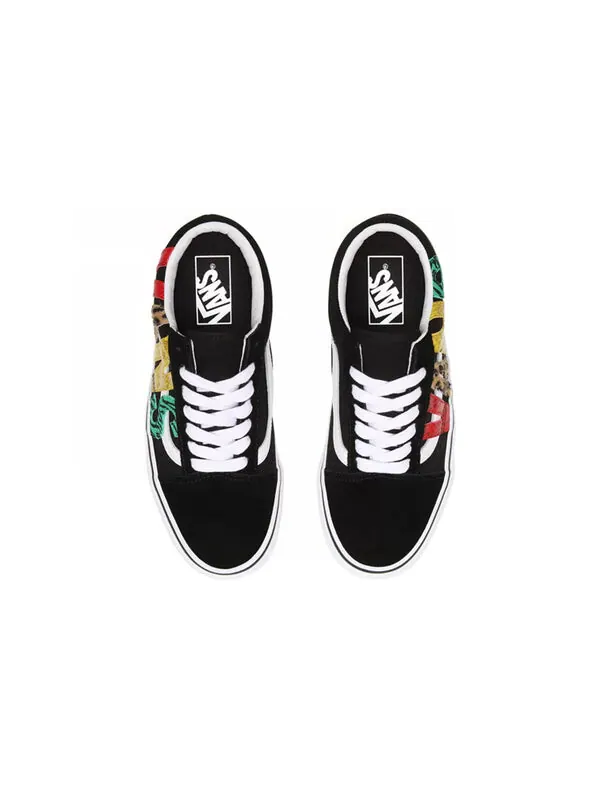 Кроссовки old skool 'multi animal' Vans — изображение 2 из 4, черный