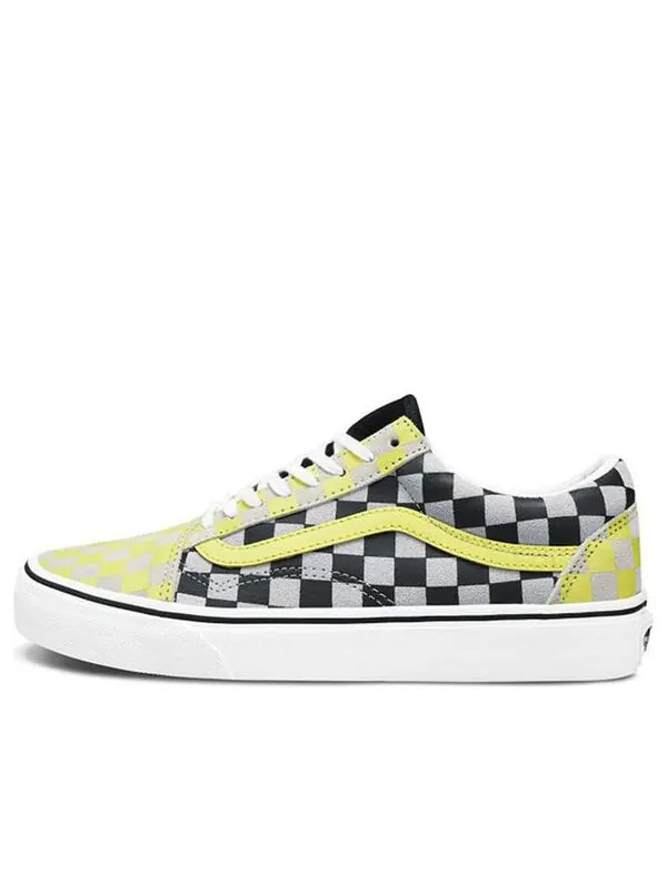 Кроссовки old skool checkerboard blackyellow Vans — изображение 1 из 4, желтый