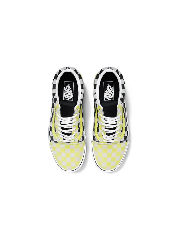 Кроссовки old skool checkerboard blackyellow Vans — изображение 3 из 4, желтый