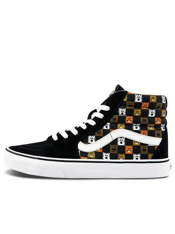 Кроссовки sk8-hi cartoon black Vans — изображение 1 из 4, черный/коричневый