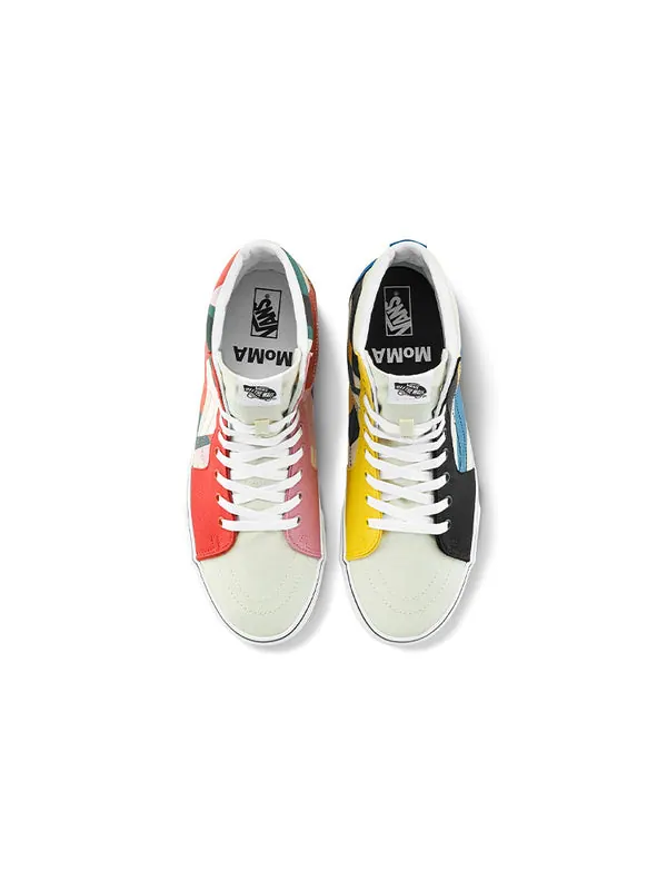 Кроссовки moma x sk8-hi liubov popova 'creamyellow black pink' Vans — изображение 3 из 4, черный/розовый