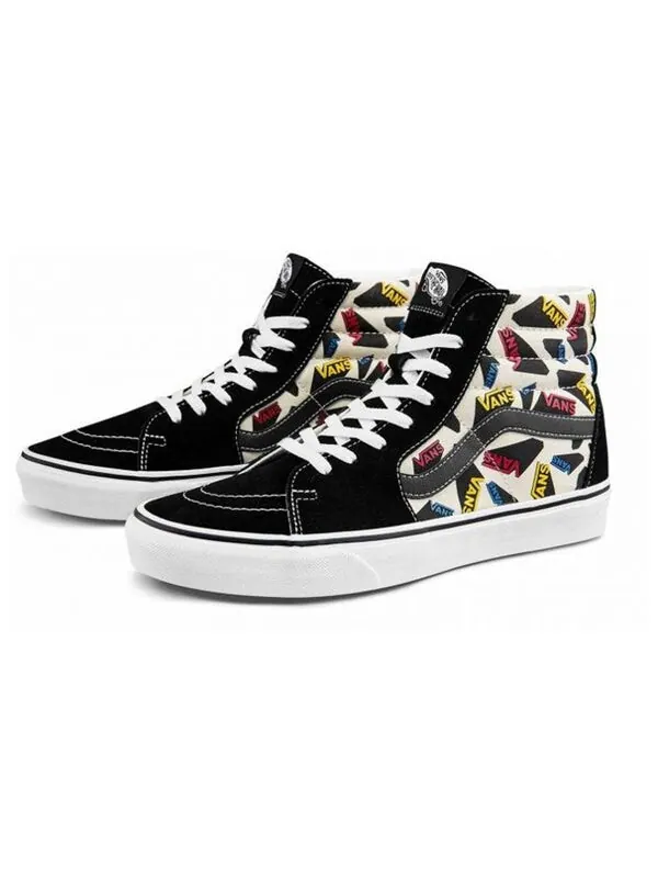 Кроссовки sk8-hi (pop logo) black Vans — изображение 2 из 4, черный