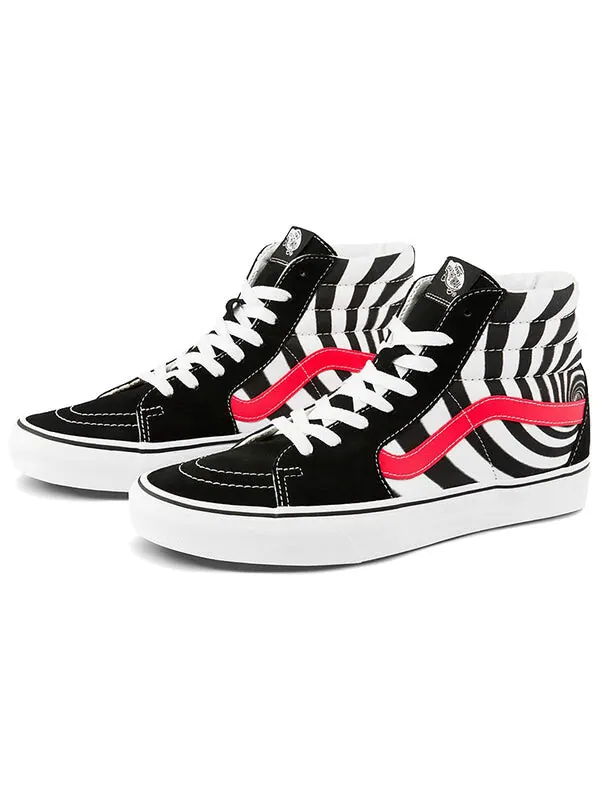 Кроссовки sk8-hi 'swirl' Vans — изображение 2 из 4, черный/белый