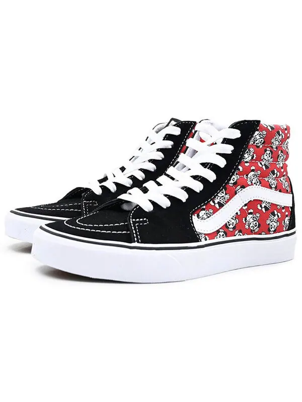 Кроссовки sk8-hi black/red Vans — изображение 3 из 4, черный/красный