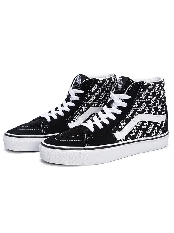 Кроссовки sk8-hi 'logo repeat - black' Vans — изображение 3 из 4, черный