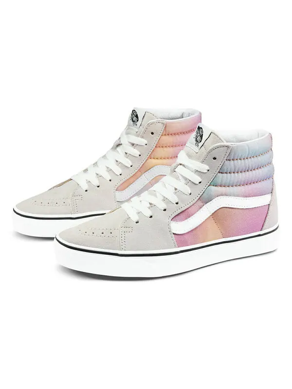 Кроссовки sk8-hi grey 'gray pink blue' Vans — изображение 2 из 4, серый/розовый/синий