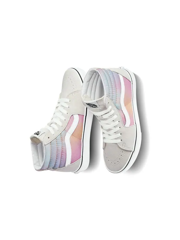 Кроссовки sk8-hi grey 'gray pink blue' Vans — изображение 4 из 4, серый/розовый/синий