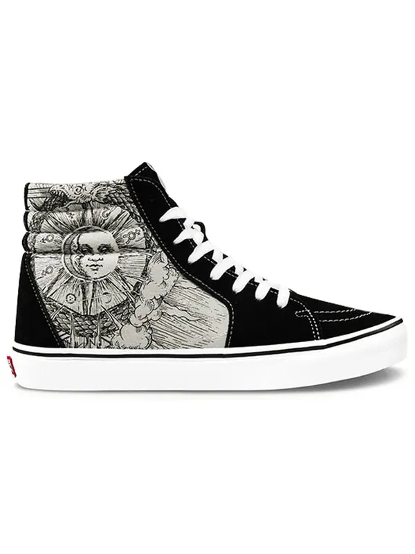 Кроссовки sk8-hi black white 'black white' Vans — изображение 2 из 4, черный/белый