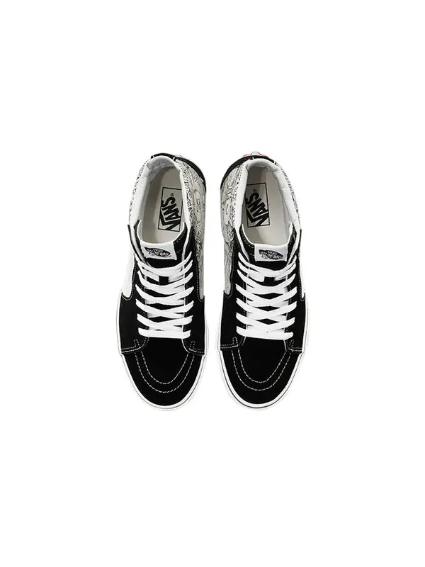 Кроссовки sk8-hi black white 'black white' Vans — изображение 3 из 4, черный/белый