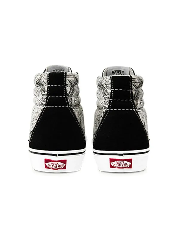 Кроссовки sk8-hi black white 'black white' Vans — изображение 4 из 4, черный/белый
