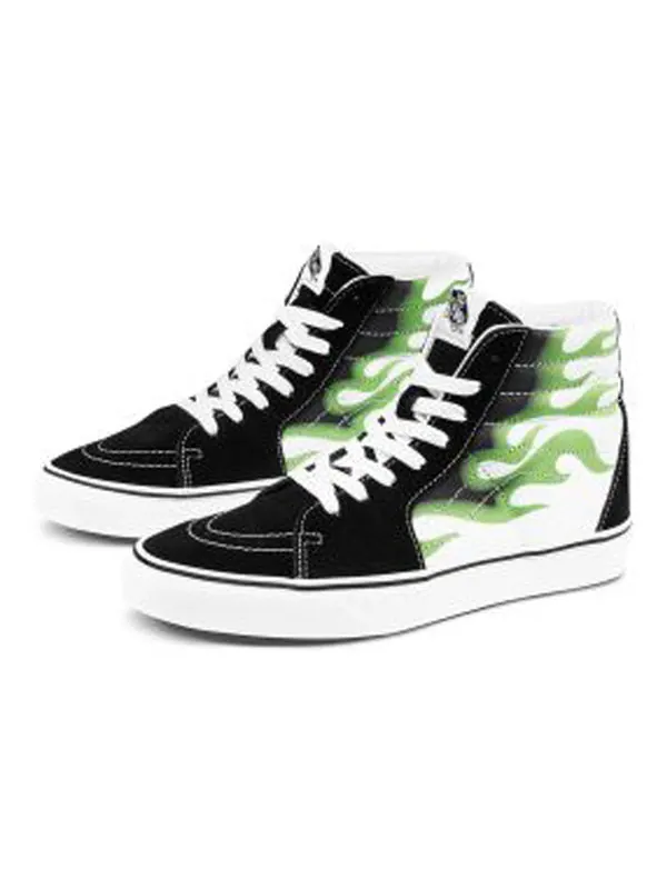 Кроссовки sk8-hi 'flame black white' Vans — изображение 2 из 4, черный