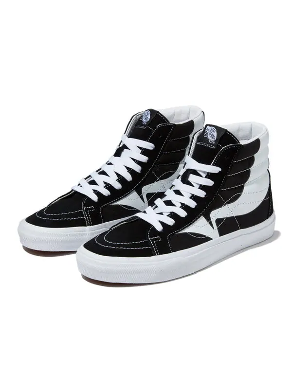 Кроссовки sk8-hi reissue 'warp - black white' Vans — изображение 2 из 4, черный/белый