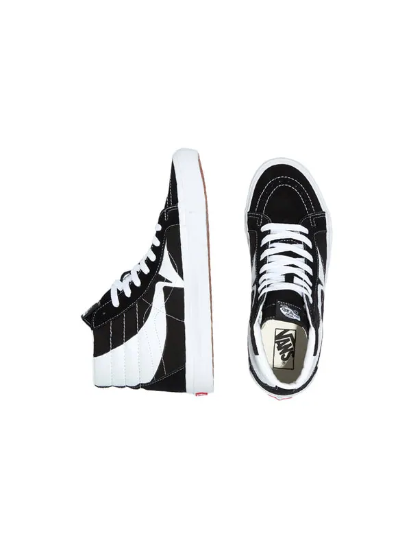 Кроссовки sk8-hi reissue 'warp - black white' Vans — изображение 3 из 4, черный/белый