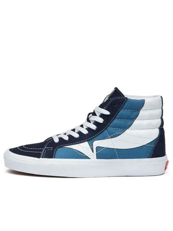 Кроссовки sk8-hi reissue 'warp - parisian night navy' Vans — изображение 1 из 4, синий/белый