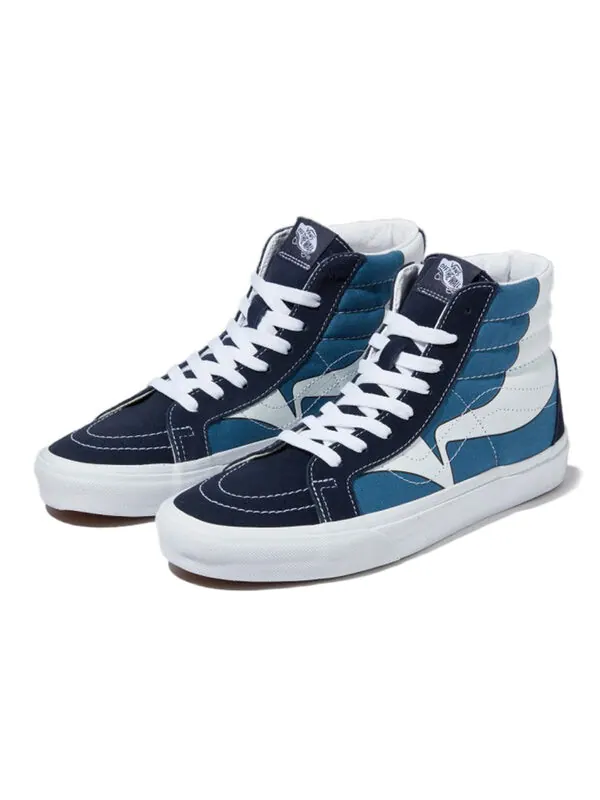 Кроссовки sk8-hi reissue 'warp - parisian night navy' Vans — изображение 2 из 4, синий/белый