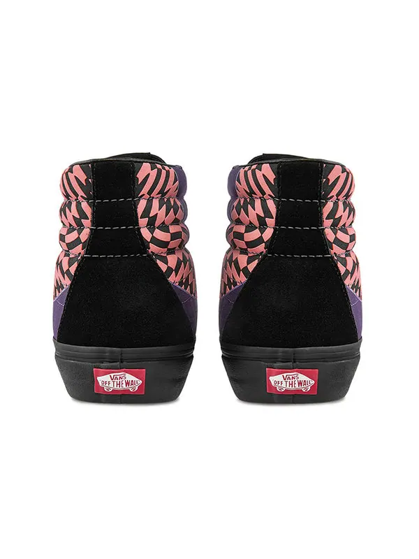 Кроссовки sk8-hi reissue 'warp - black paprika' Vans — изображение 4 из 4, черный//фиолетовый