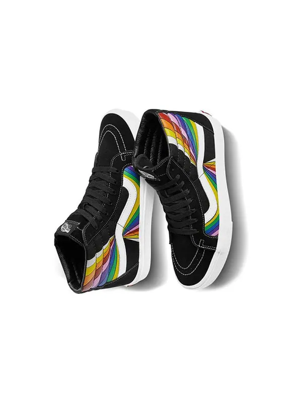 Кроссовки sk8-hi reissue 'refract - white' Vans — изображение 4 из 4, черный