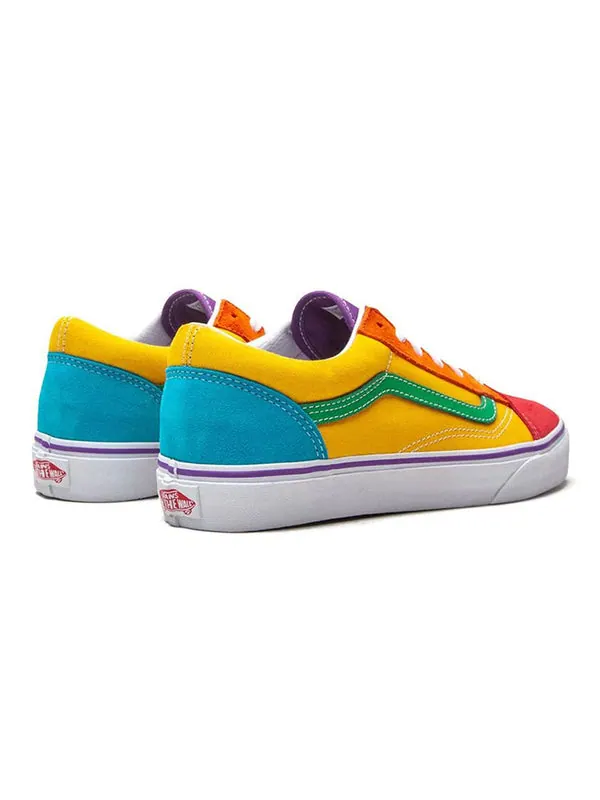 Кроссовки old skool 'rainbow colorblock' Vans — изображение 3 из 4, мульти