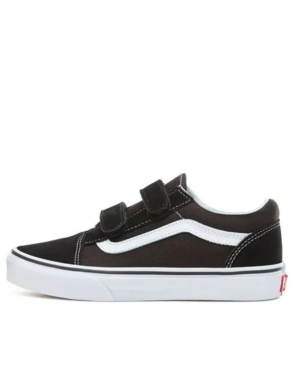 Кроссовки kid's old skool v black/white Vans — изображение 1 из 4, черный белый