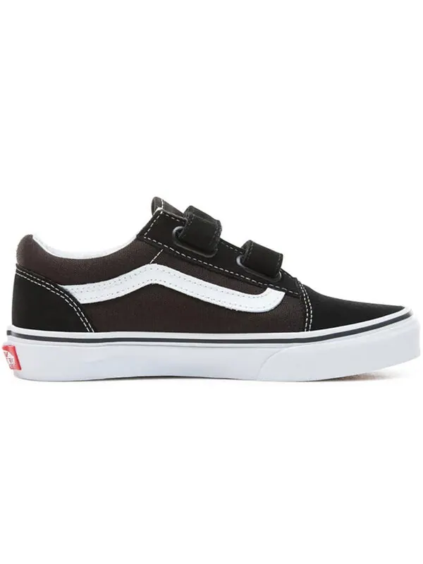 Кроссовки kid's old skool v black/white Vans — изображение 2 из 4, черный белый