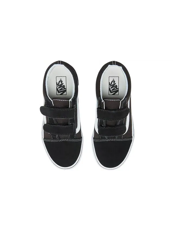Кроссовки kid's old skool v black/white Vans — изображение 4 из 4, черный белый