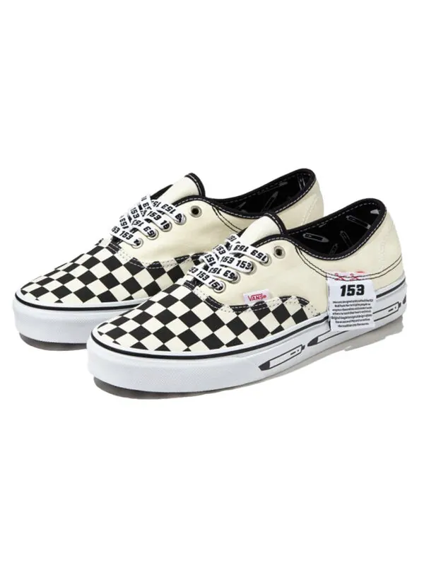 Кроссовки authentic chessboard black/white Vans — изображение 3 из 4, черный/белый