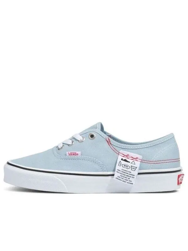 Кроссовки authentic washed patch low top casual canvas skate shoes blue red Vans — изображение 1 из 4, красный