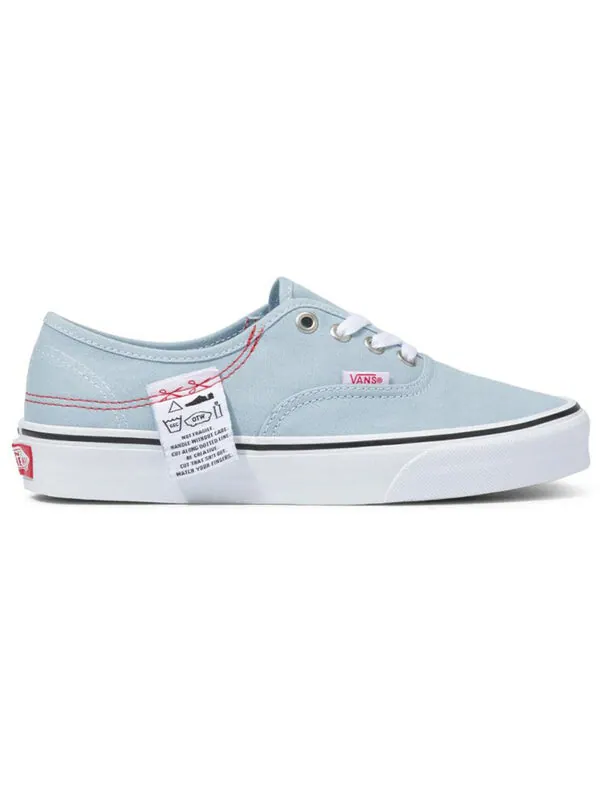 Кроссовки authentic washed patch low top casual canvas skate shoes blue red Vans — изображение 2 из 4, красный