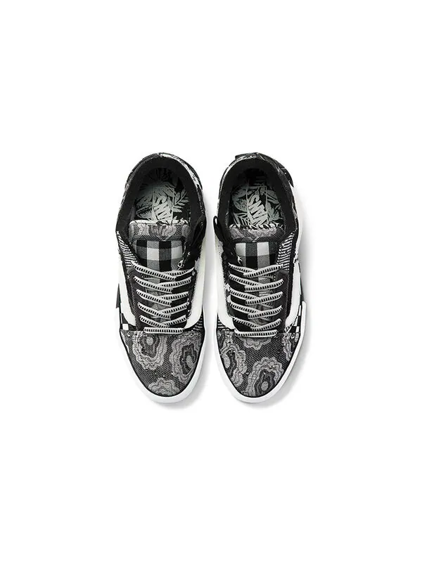 Кроссовки Vans Old Skool Cap 'Patchwork' — изображение 3 из 4, черный/белый