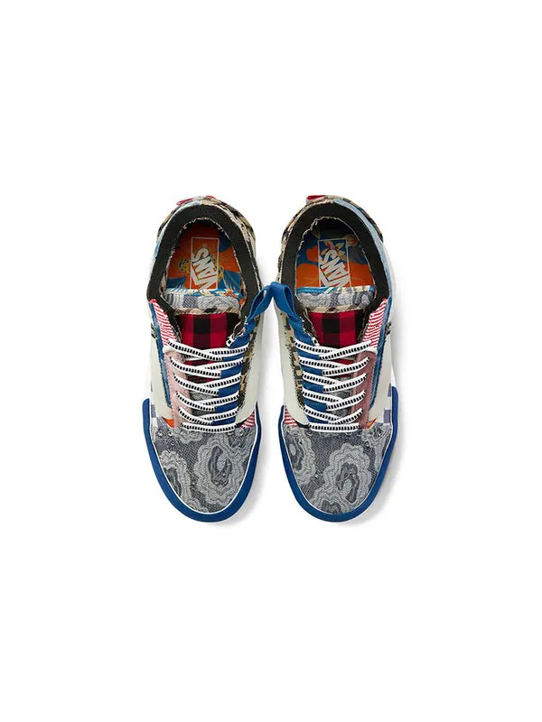 Кроссовки Vans Old Skool Cap Blue/Multicolor — изображение 3 из 4, синий