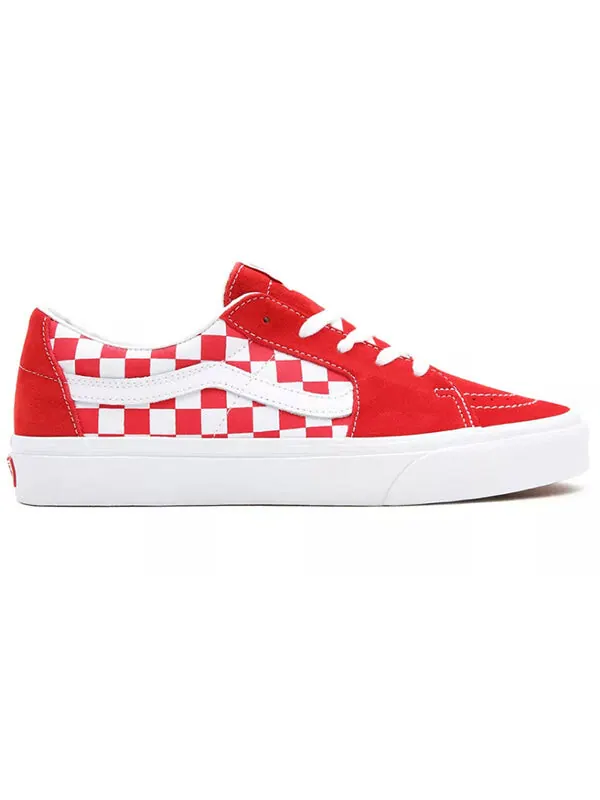 Кроссовки sk8-low 'checkerboard - racing red' Vans — изображение 2 из 4, красный