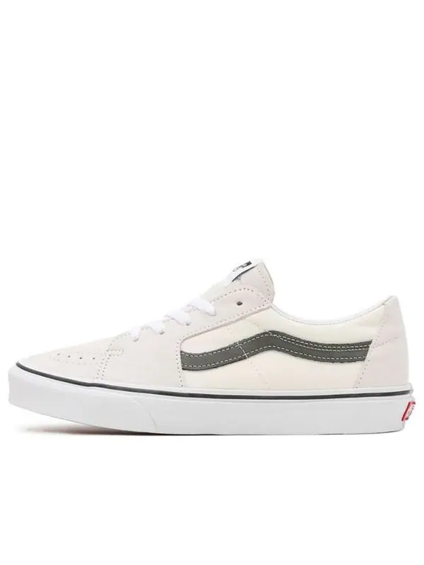 Кроссовки sk8-low 'utility pop - blanc de blanc khaki' Vans — изображение 1 из 4, белый/зеленый
