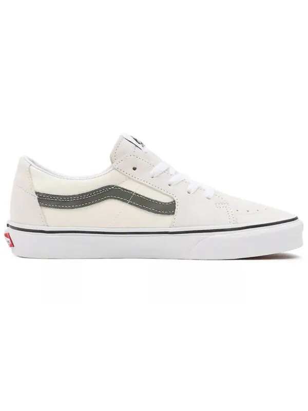 Кроссовки sk8-low 'utility pop - blanc de blanc khaki' Vans — изображение 2 из 4, белый/зеленый
