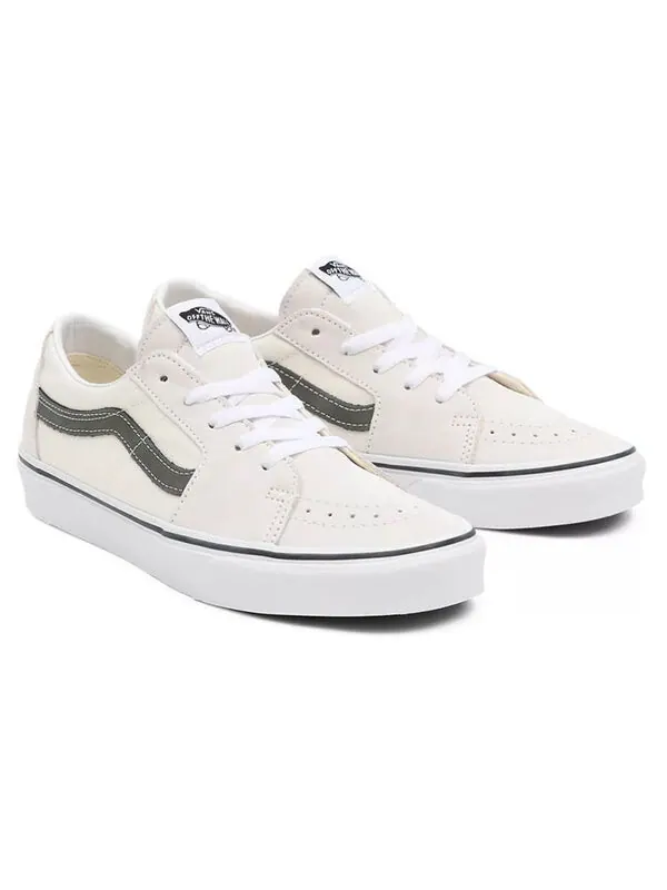 Кроссовки sk8-low 'utility pop - blanc de blanc khaki' Vans — изображение 3 из 4, белый/зеленый